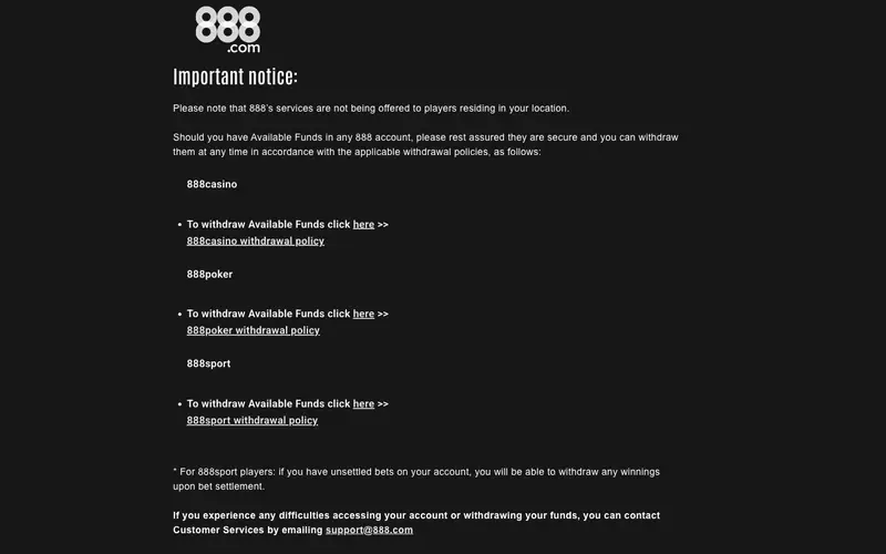 Homepage of 777.com