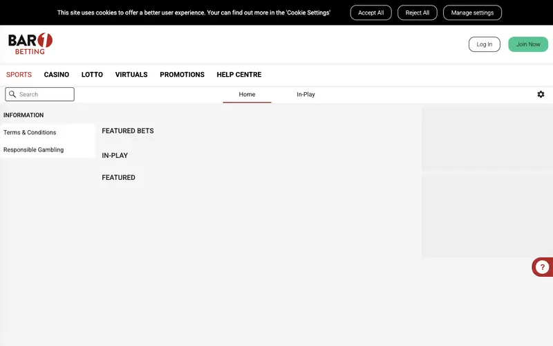 Homepage of baroneracing.com