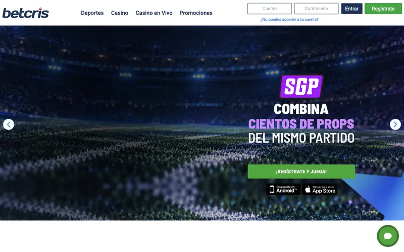 Portada de betcris.pe