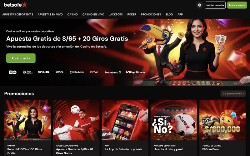 Portada de betsafe.pe