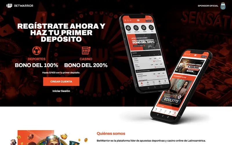 Portada de betwarrior.pe