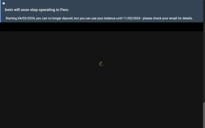 Homepage of bwin.com
