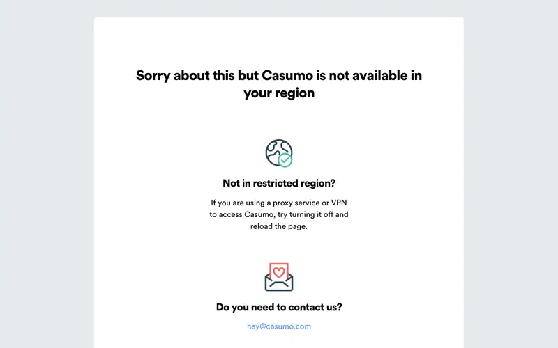 Homepage of casumo.com
