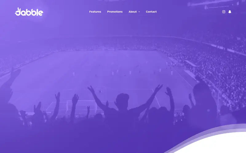 Homepage of dabble.uk