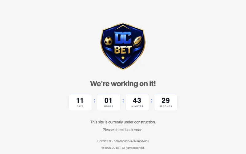 Homepage of dcbet.uk