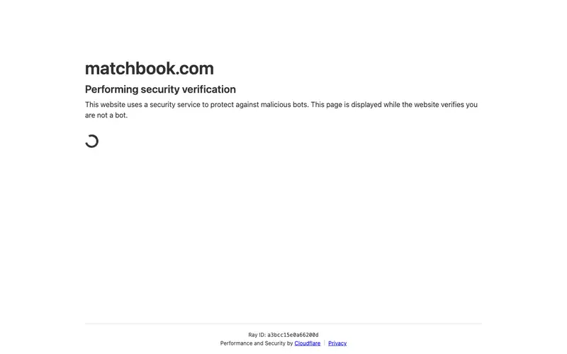 Homepage of matchbook.com