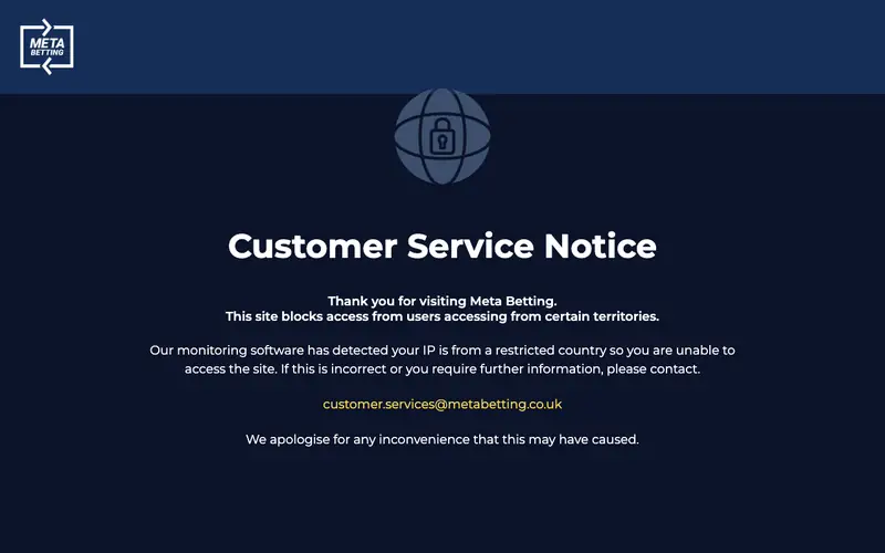 Homepage of metabetting.co.uk
