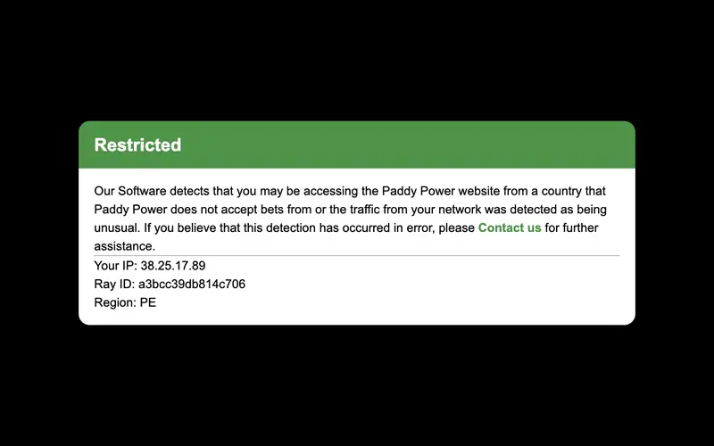 Homepage of paddypower.com