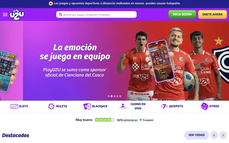 Portada de playuzu.pe