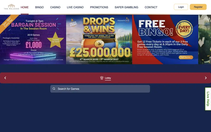 Homepage of thepalaces.com